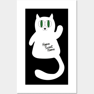 Home Sweet Home Kitty Posters and Art